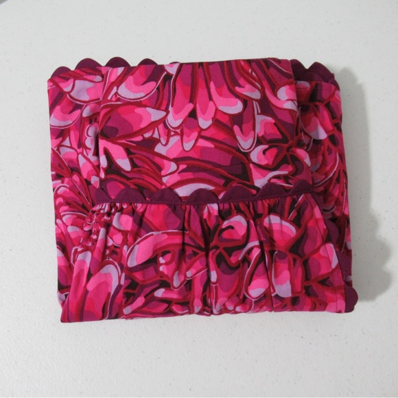 Kika Vargas x Target Mum Floral Scallop Edge Faux Wrap Skirt Size 4 - Picture 15 of 15